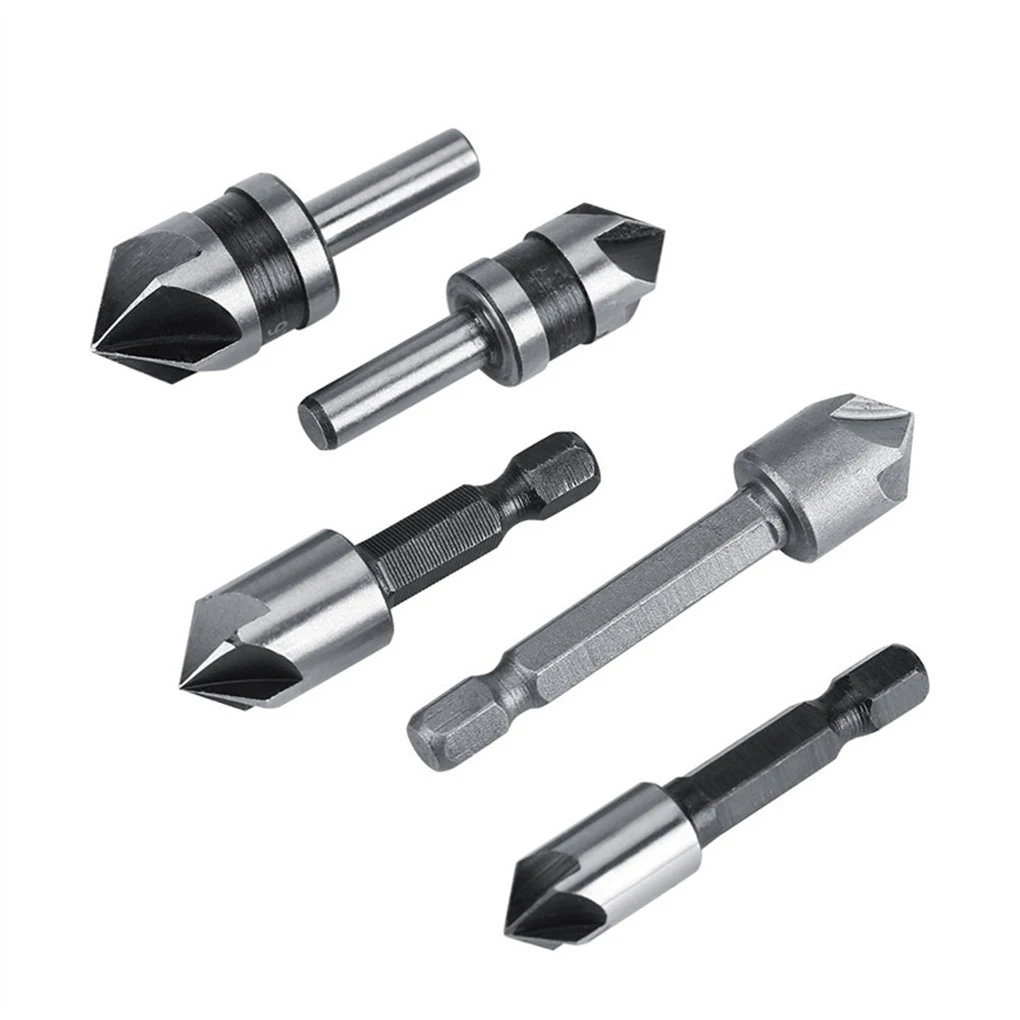

Chamfer Firm Stainless Steel Mini Countersink Convenient Wide Application Drill Tools Woodworking Cutter Accessory