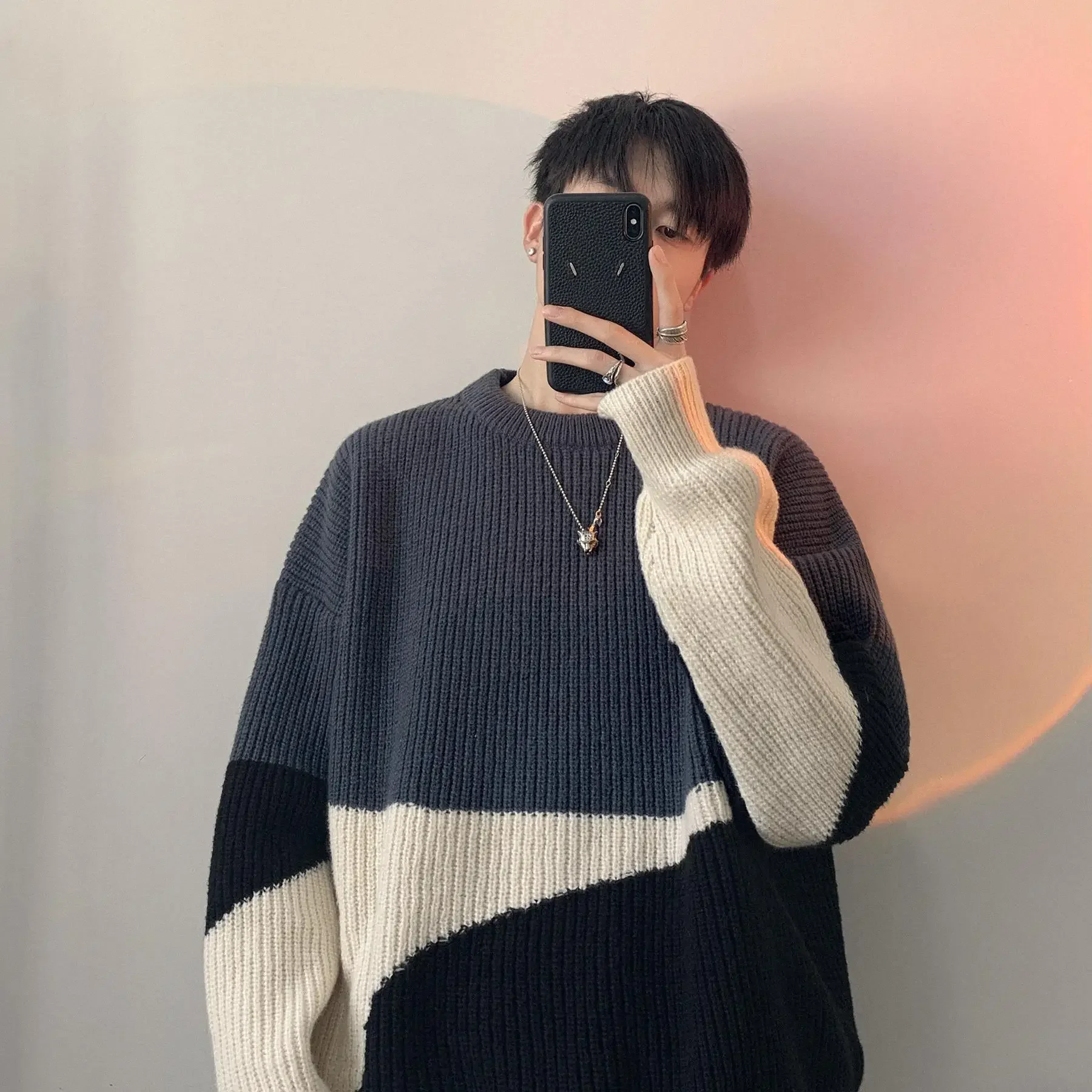 Осень/зима свитер для пар мужской и женский модный универсальный студенческий