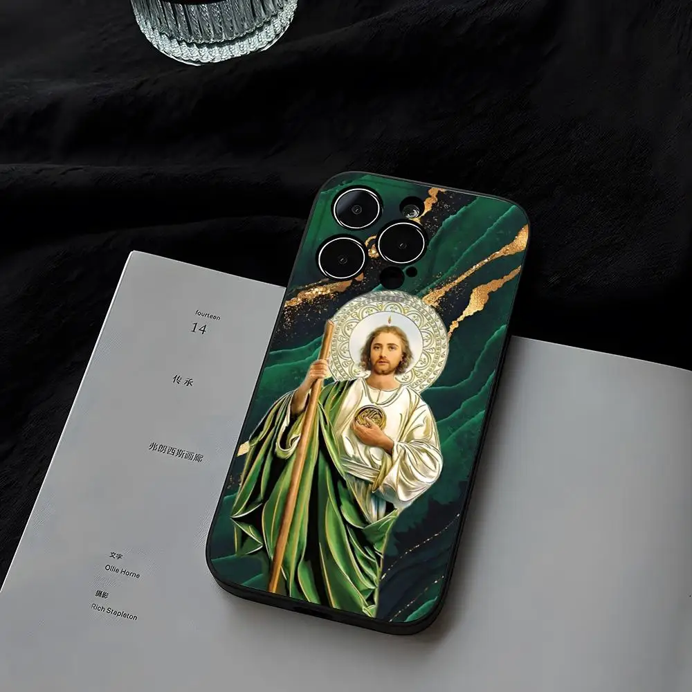 Чехол для телефона San J-Judas Tadeo iphone 16 Pro Max 15 11 13 14 Xs Mini Xr X 7 Plus Shell Coque