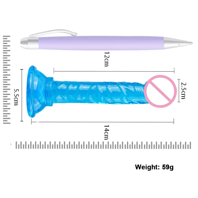 Реалистичная сильная присоска мягкий кристаллический желейный фаллоимитатор