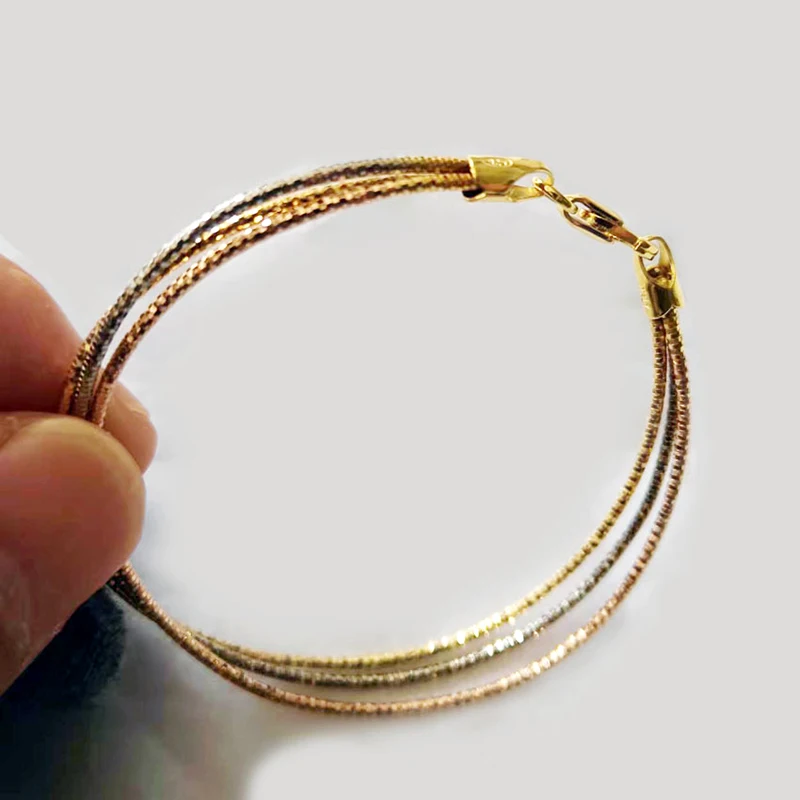 Браслеты MIQIAO из стерлингового серебра 925 пробы итальянские женские