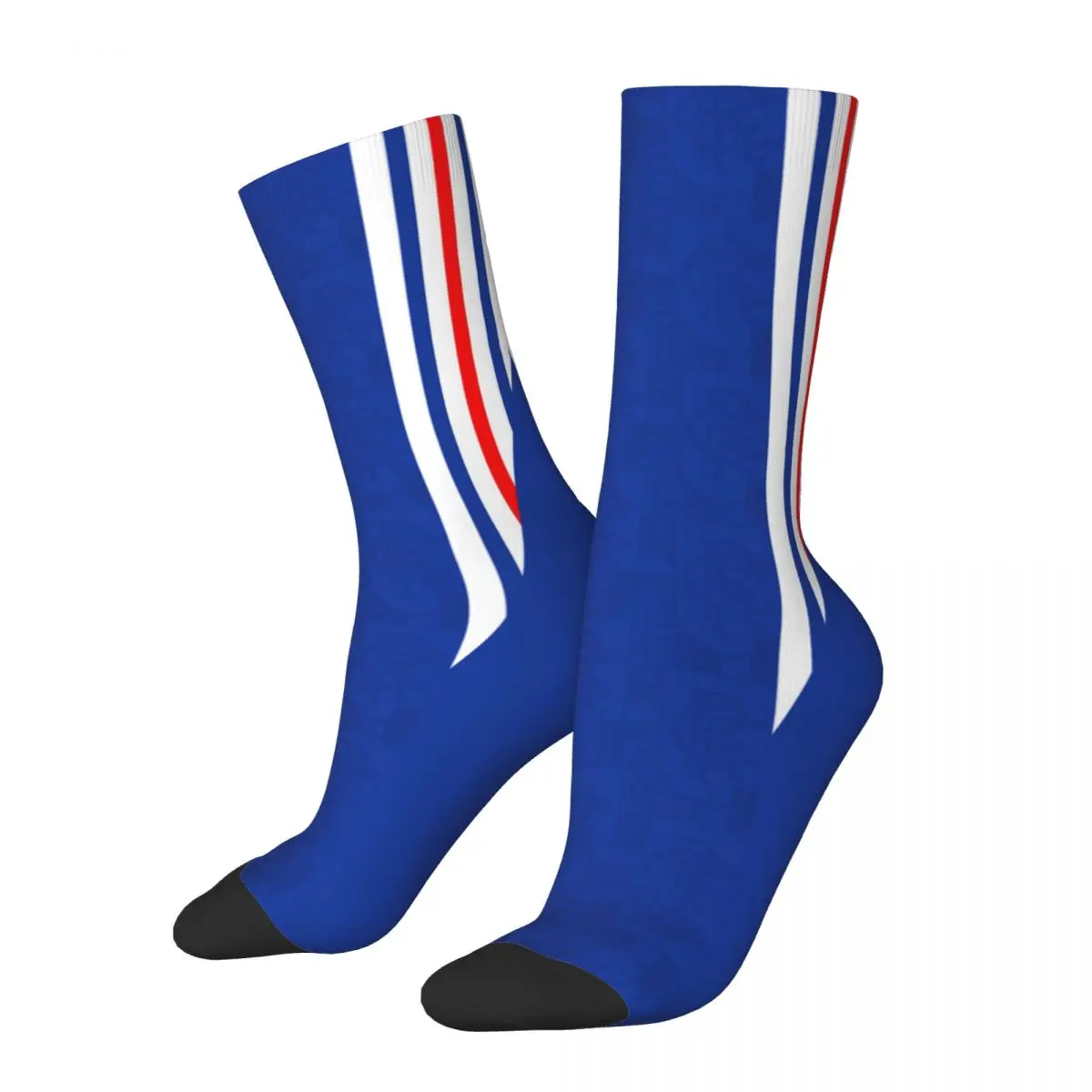 

Vintage The Gers Glasgow Rangers Football Socks Retro Soccer Merch for Male Sweat Absorbing Printed Socks