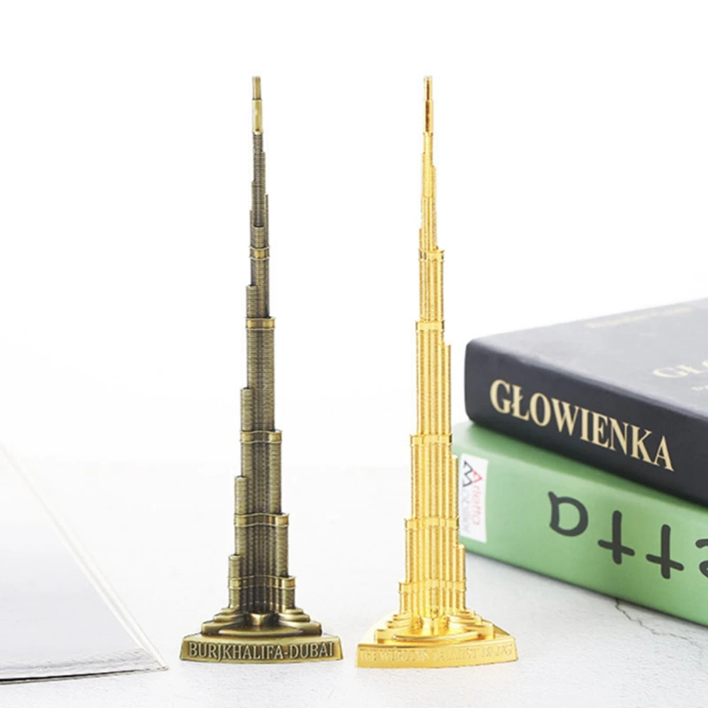 

Dubai Halifa World Landmark Building Model Metal Crafts Furniture