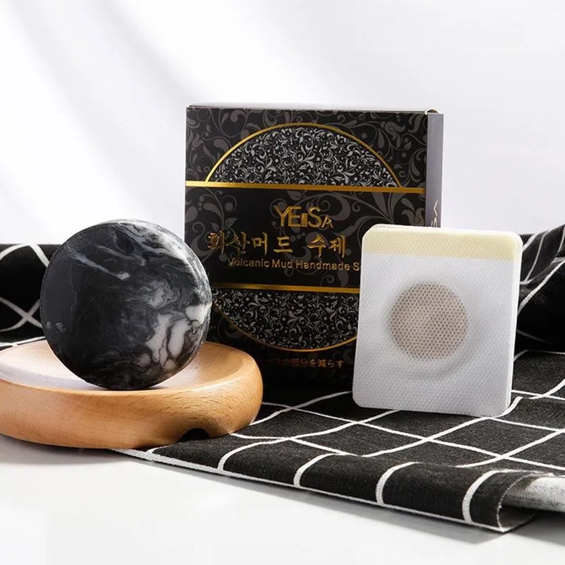 

1 Pack Volcanic Clay Soap Handmade Volcanic Clay Body Skin Clear Slimming Antibacterial Body Care Whitening Cleansing Essence