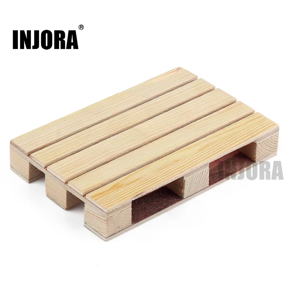 

INJORA 120*80mm Wooden Pallet Decoration for 1:10 RC Car Crawler Axial SCX10 90046 TRX-4 TRX6 Redcat Tamiya MST CFX