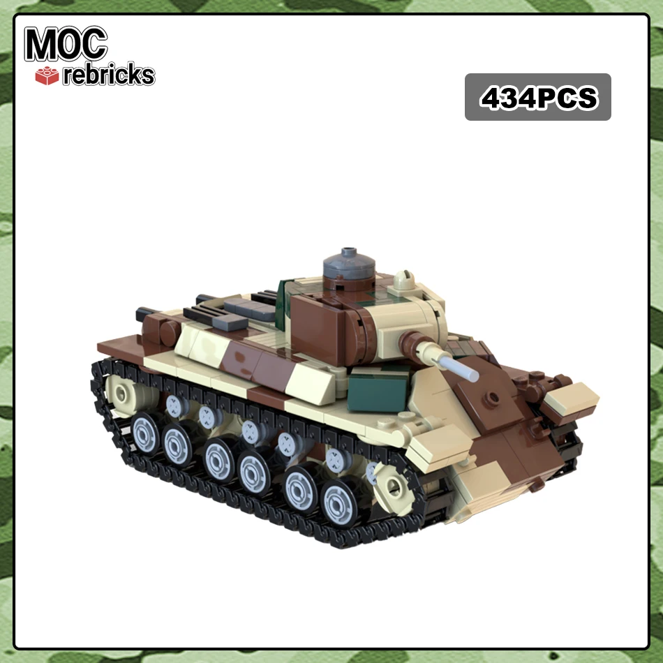 Вторая мировая война Военная серия советский гусеничный Танк T50 MOC армия