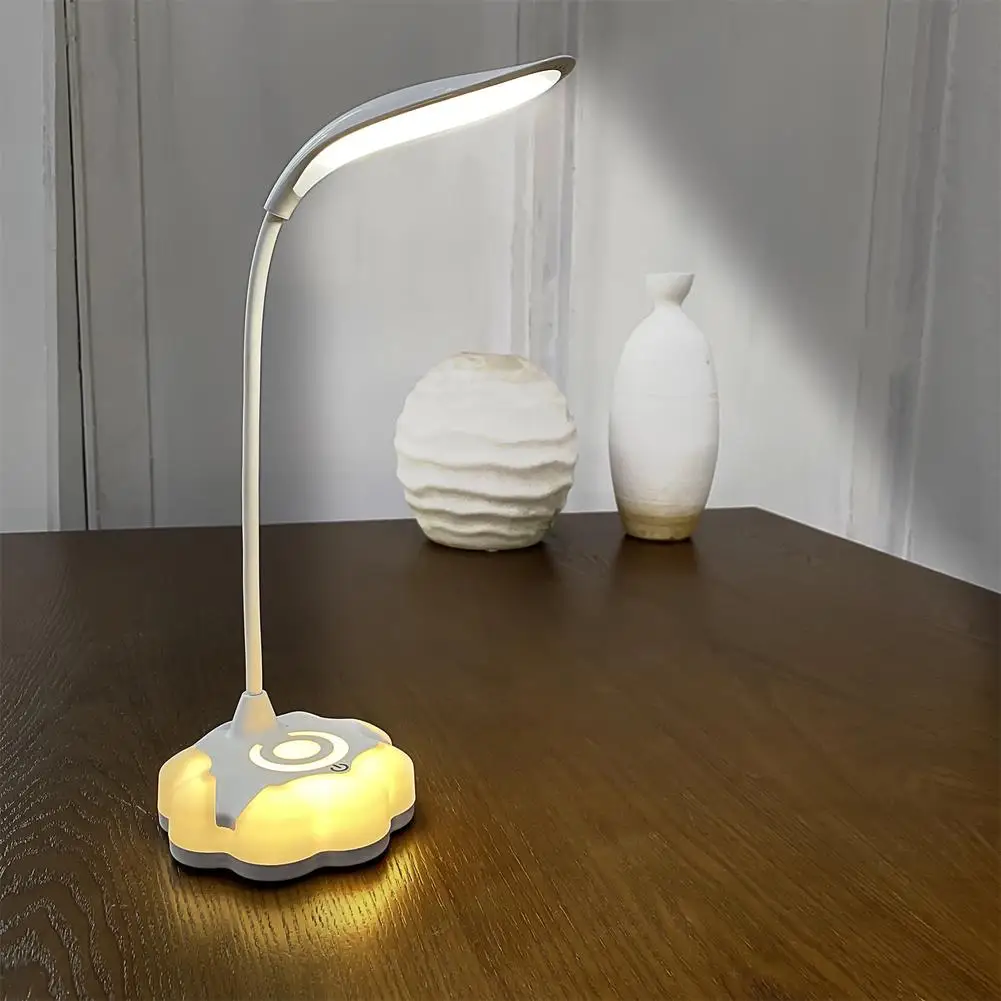 

Настольная лампа с сенсорной регулировкой яркости для защиты глаз, светодиодный светильник для чтения в студенческом общежитии, спальни, с USB-зарядкой, особый подарок