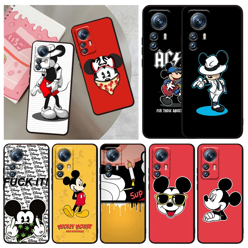 

Mickey Mouse Music Dance Phone Case For Xiaomi Mi 13 12T 12S 12X 12 11 11T 11i 10T 10 9 Pro Lite Ultra 5G Funda Black Cover