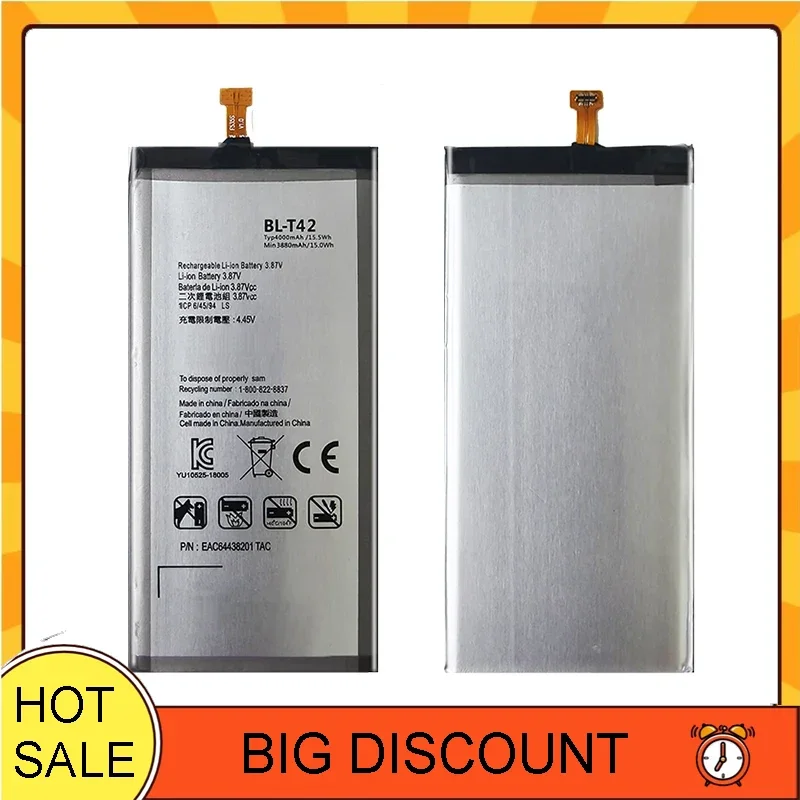 BL-T42 Перезаряжаемая запасная батарея для мобильного телефона LG V50 ThinQ 5G V50ThinQ BL T42