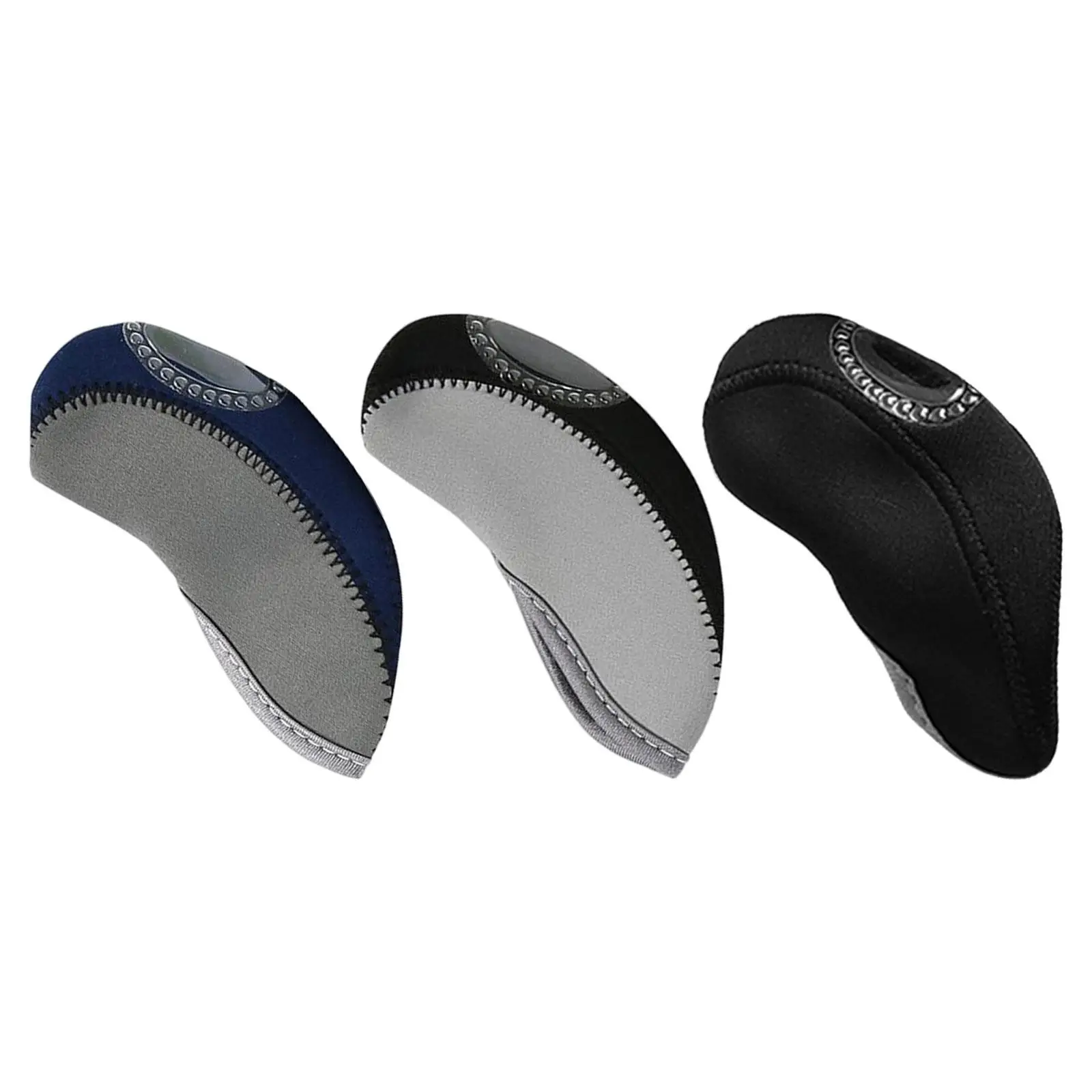 

Golf iron head cover with clear windows, anti-scratch golf club head cover