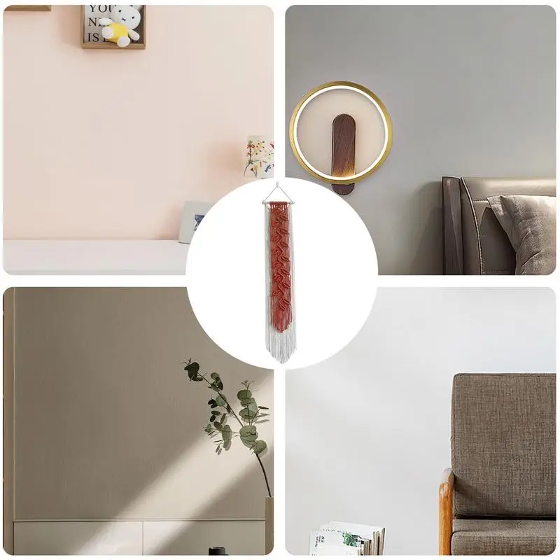 Настенное макраме Тканое искусство тканый элегантный тканный ковер с кисточками