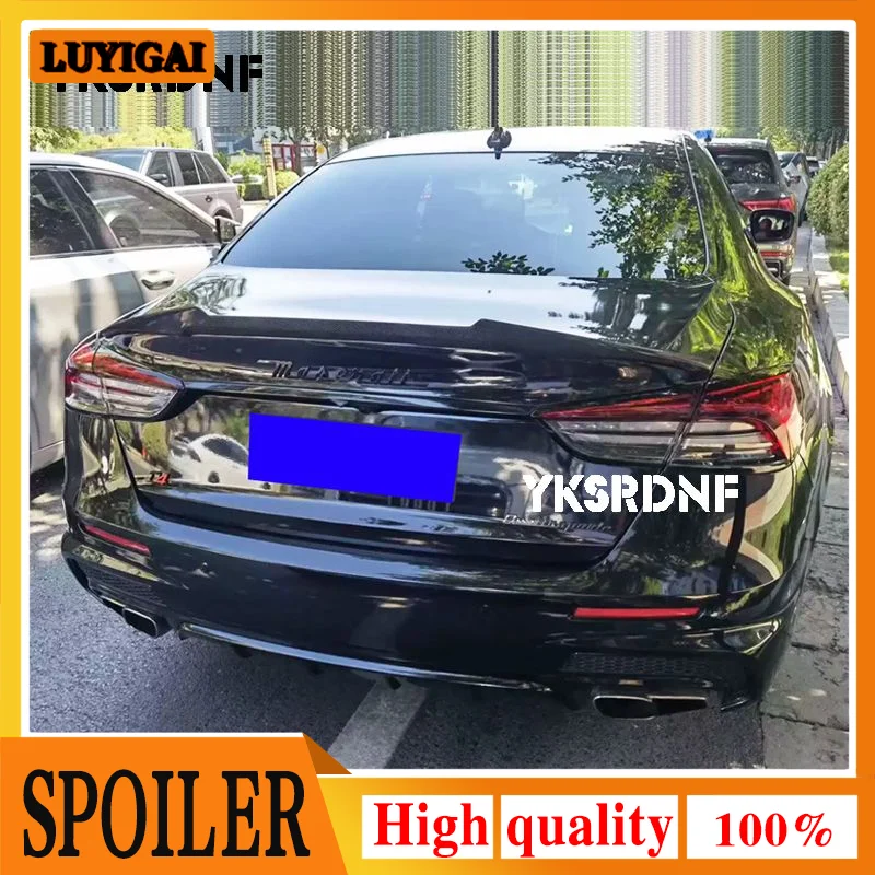

For Maserati Quattroporte Car Styling Aspec Style Carbon Fiber Rear Trunk Lip Wing Spoiler Splitter 2013-2018