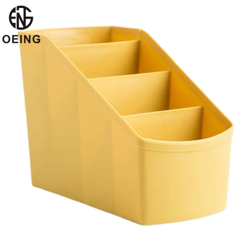 

Многоярусная коробка для хранения косметики, настольный аккуратный ящик для хранения канцелярских принадлежностей с 4 ячейками, Офисная ст...