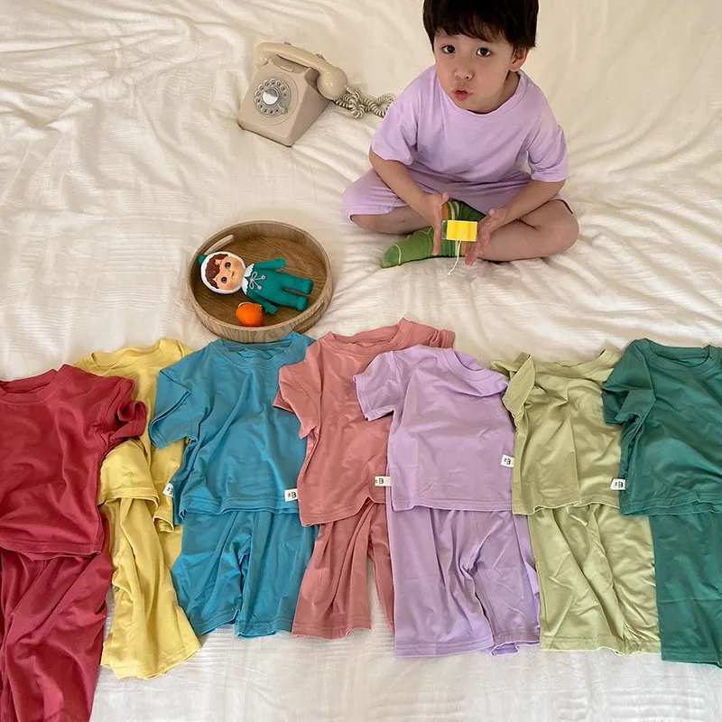 

Комплект пижамный Детский Эластичный из топа и шортов, из хлопка, 2 предмета