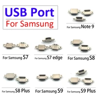 2 pcs usb charger charging port connector for samsung galaxy s10 s10e s7 edge s8 s9 plus note 9 smartphone replacement parts