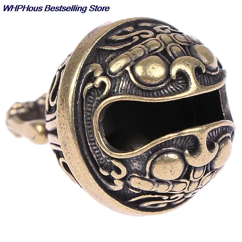 1 шт. Латунный Колокольчик на удачу ручной работы, литье под давлением, кнопка автомобиля, колокольчик с ветром, бронзовый колокольчик, креативный подарок, домашняя подвеска фэншуй