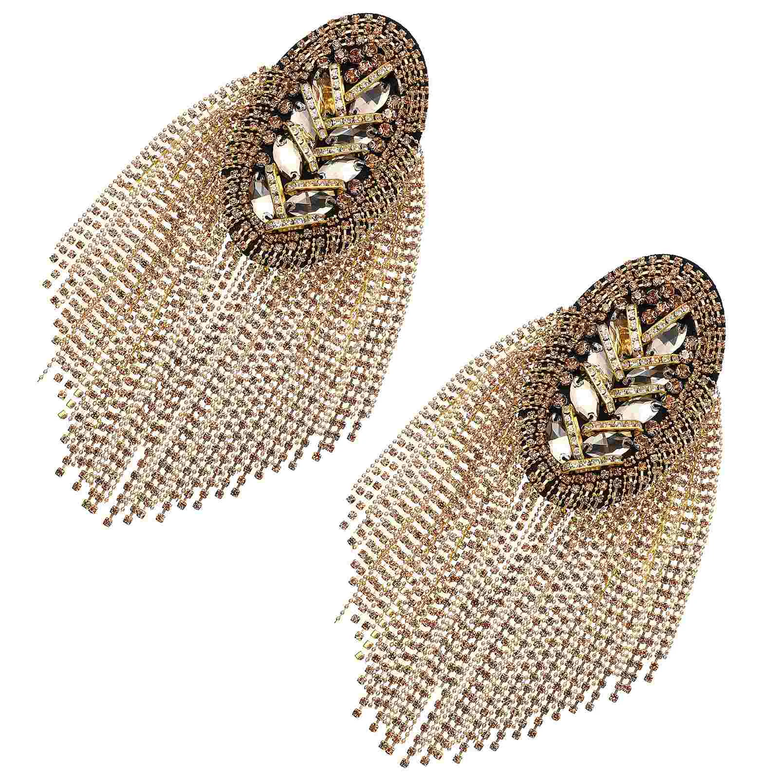 1 Pair Premium Exquisite Decorative Tassel Epaulets Shoulder Boards for Men