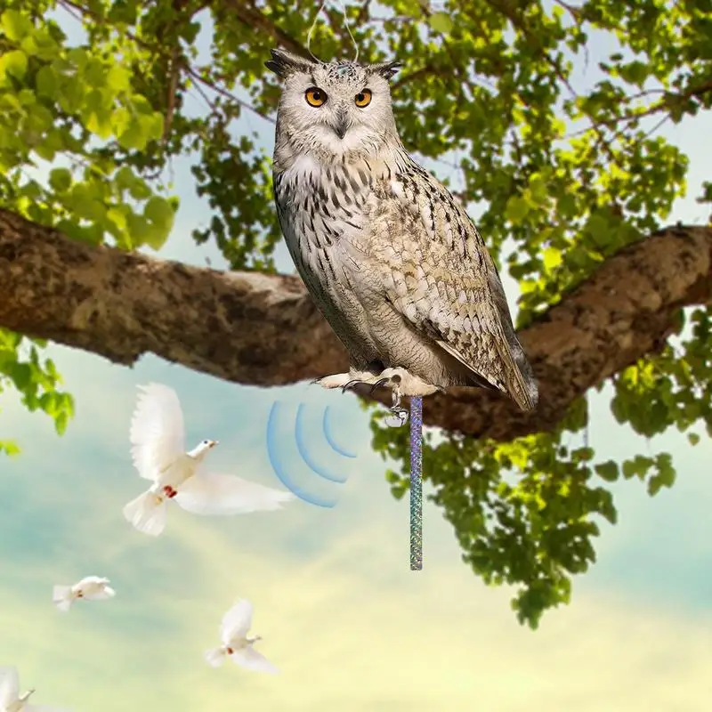 

Garden Pests Deterrents Owl Decoy Fake Owl Decoy Hunting Deterrents Bird Cat Crow Scarer Repeller From Gardens Window Trees