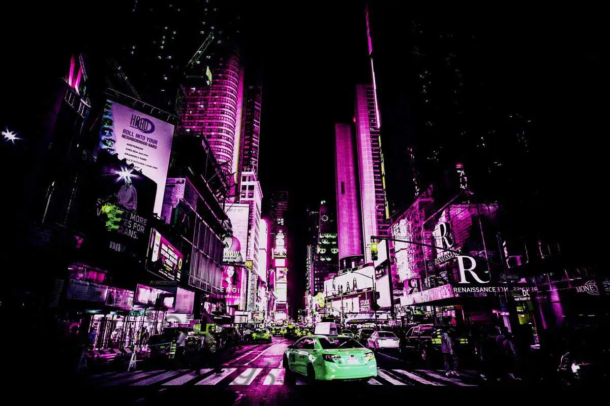 

Винтажная металлическая жестяная вывеска в виде ночной ночи Нью-Йорка, жестяные таблички, Настенный декор, неоновая вывеска в стиле ретро д...