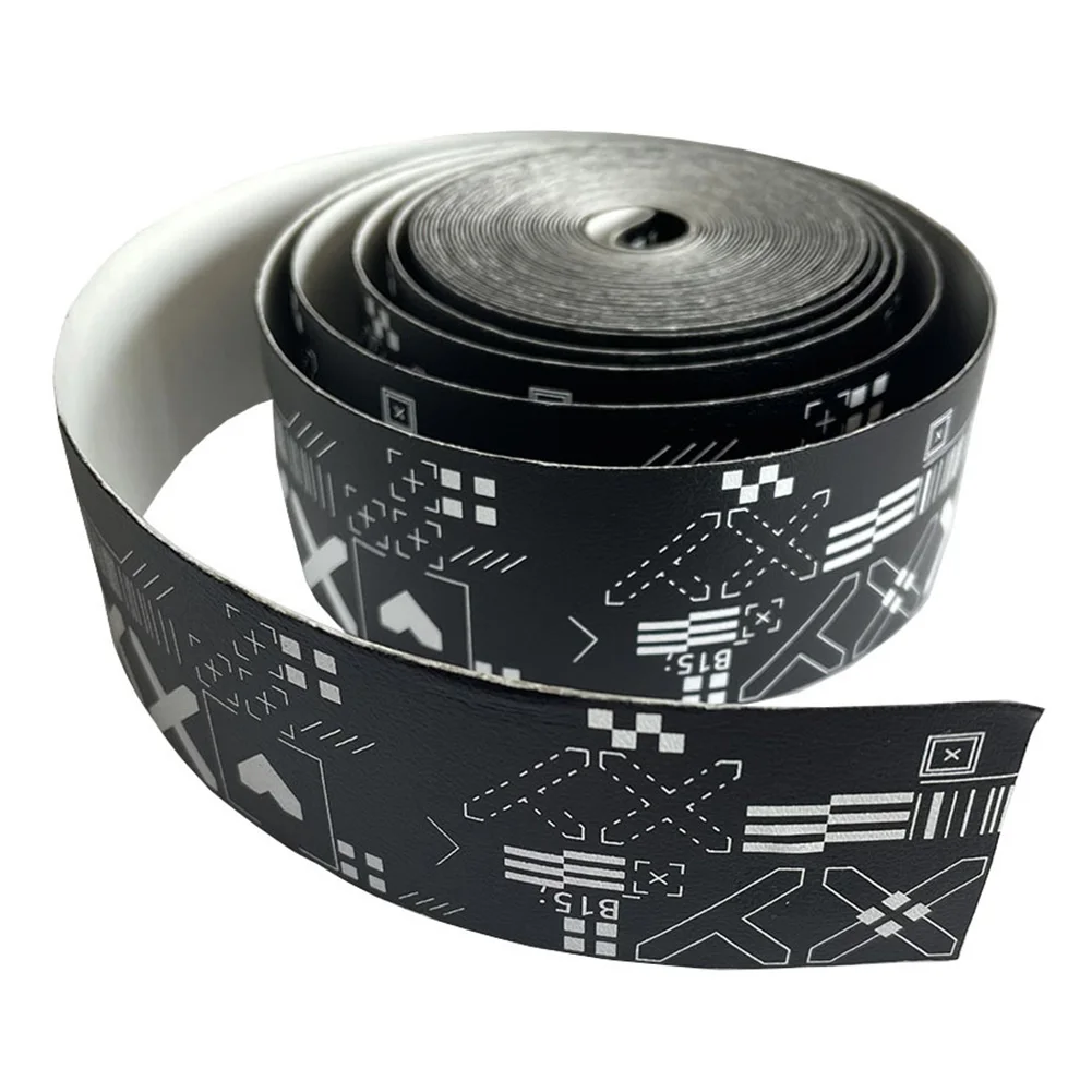

Напечатанная Коллекция наклеек на голову теннисной ракетки защитная лента для весла 500 см сухая полиуретановая черная/белая аксессуары для тенниса