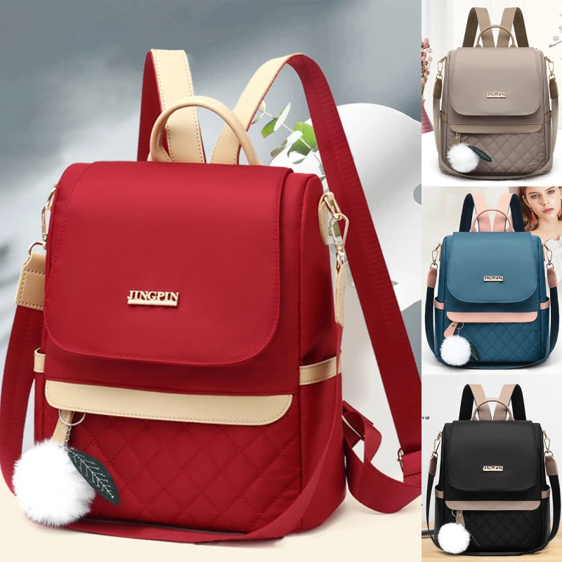 

Fashion Anti-Theft Women Travel Backpack Mochila Solid Color Shopping Bag Teenagers School Bags Mujer Bookbag Bolsas Femenina