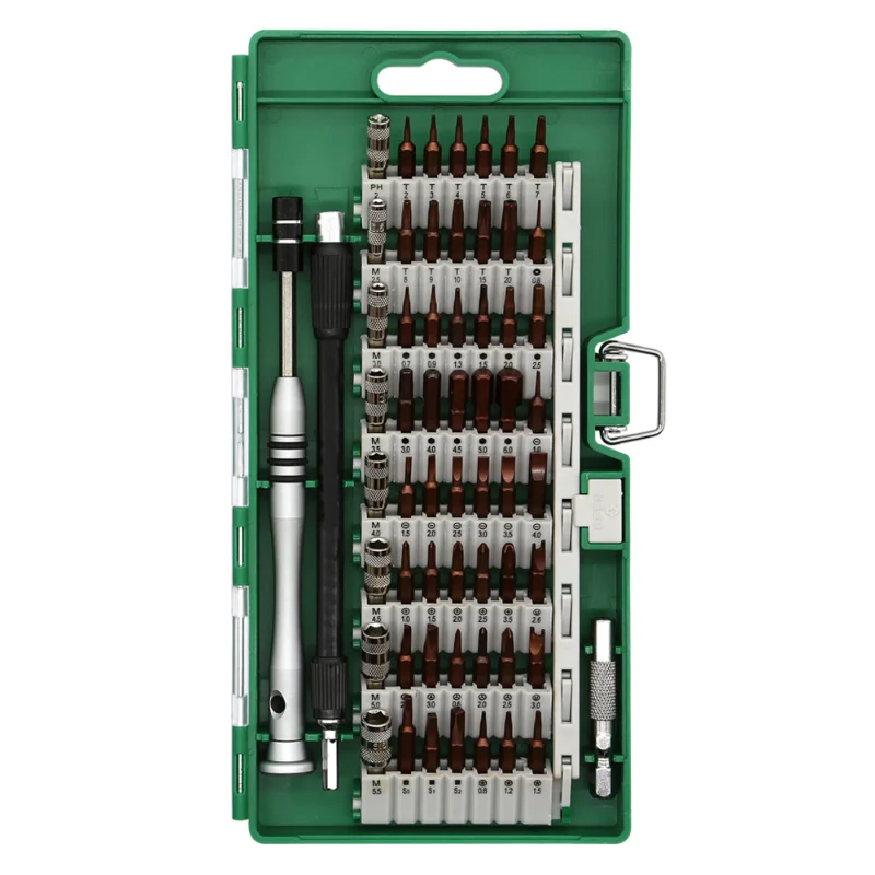 

Professional 60-in-1 Screwdriver Set for Mobile Phone, Computer Repair with Magnetic Tip and Non-slip Handle