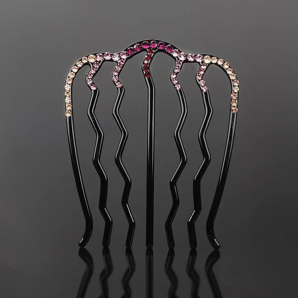 

Exquisite Hair Comb Anti-slip Reusable Smooth Hair Bund Comb Headdress Women Hair Comb Hair Accessory