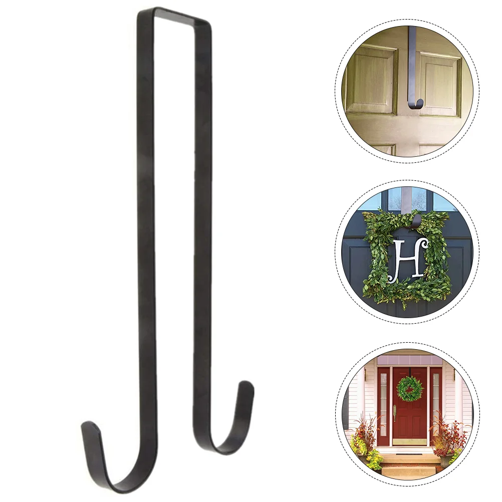 

Xmas Wreath Door Hook The Hanger Suction Cup Towel Holder Double Hooks Metal Garland