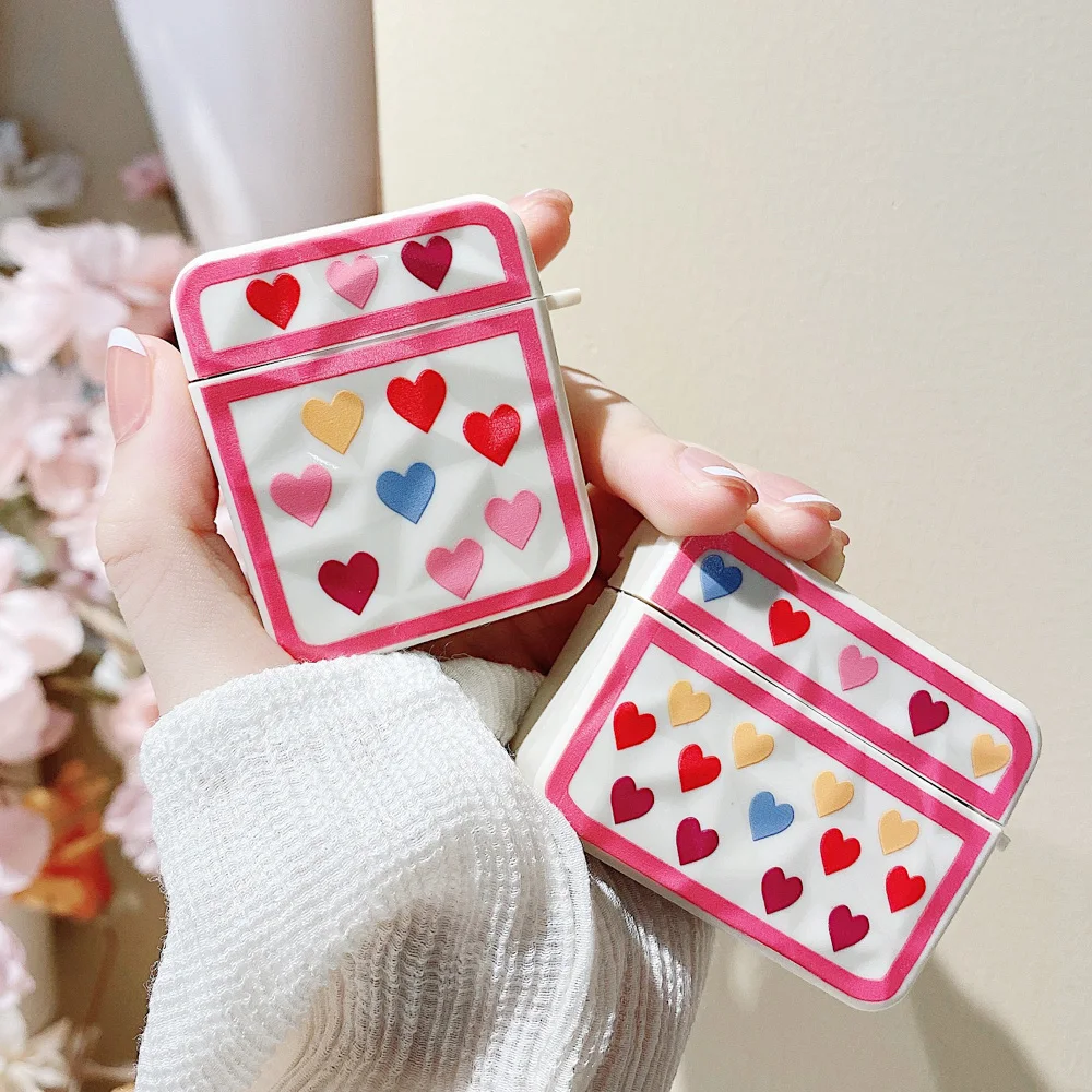 

Love Heart Case For Apple Airpods 2/1 Case Earphone Coque Soft TPU Protector Fundas Airpods Pro Air Pods Earpods Covers Clear