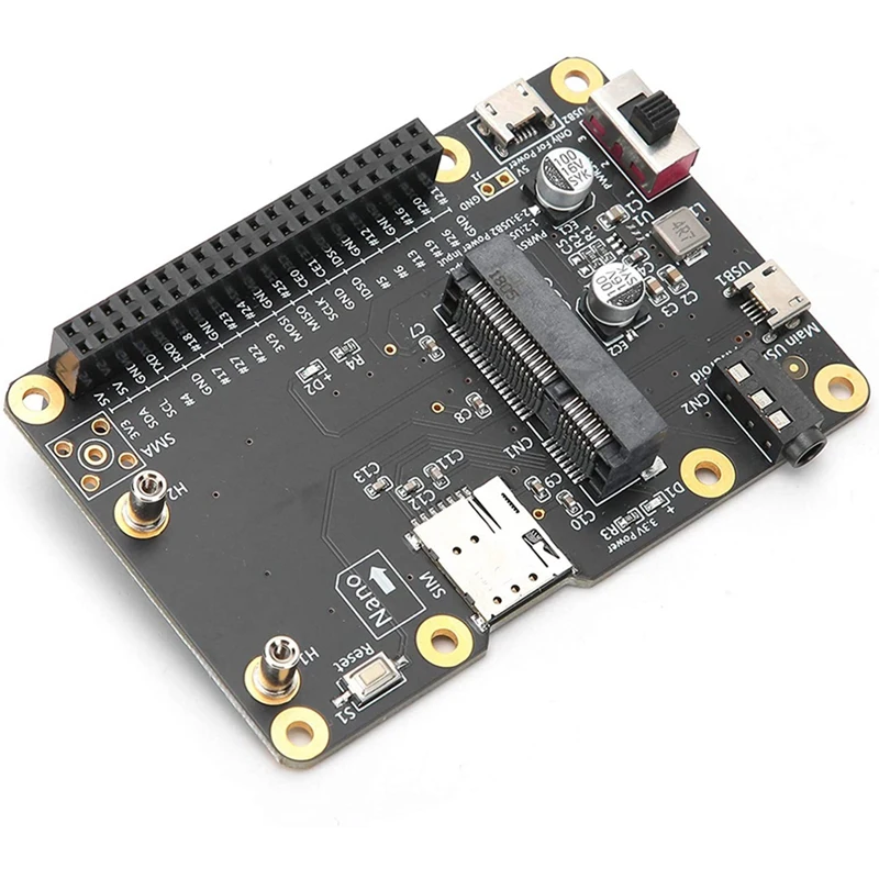 Плата расширения Mini 3G/4G/LTE для Raspberry Pi портативный модуль USB слот SIM-карты