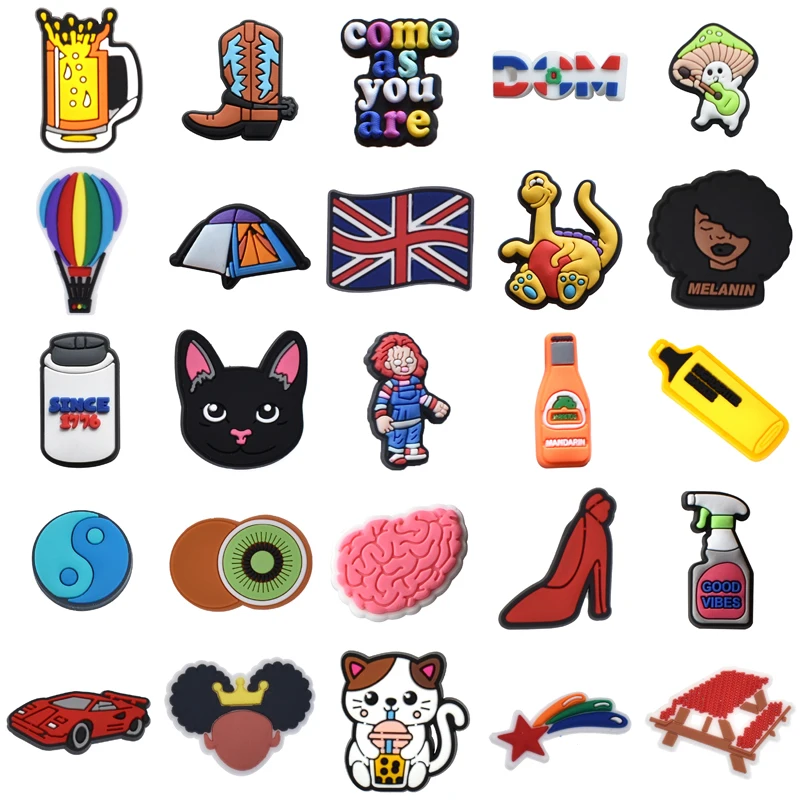 

Wholesale Bulk Para Pins Shoe Charms Men Girl Gifts Women Charm Decorations for Crocs Boy Kids Set Jeans Packs Shoes Accessories