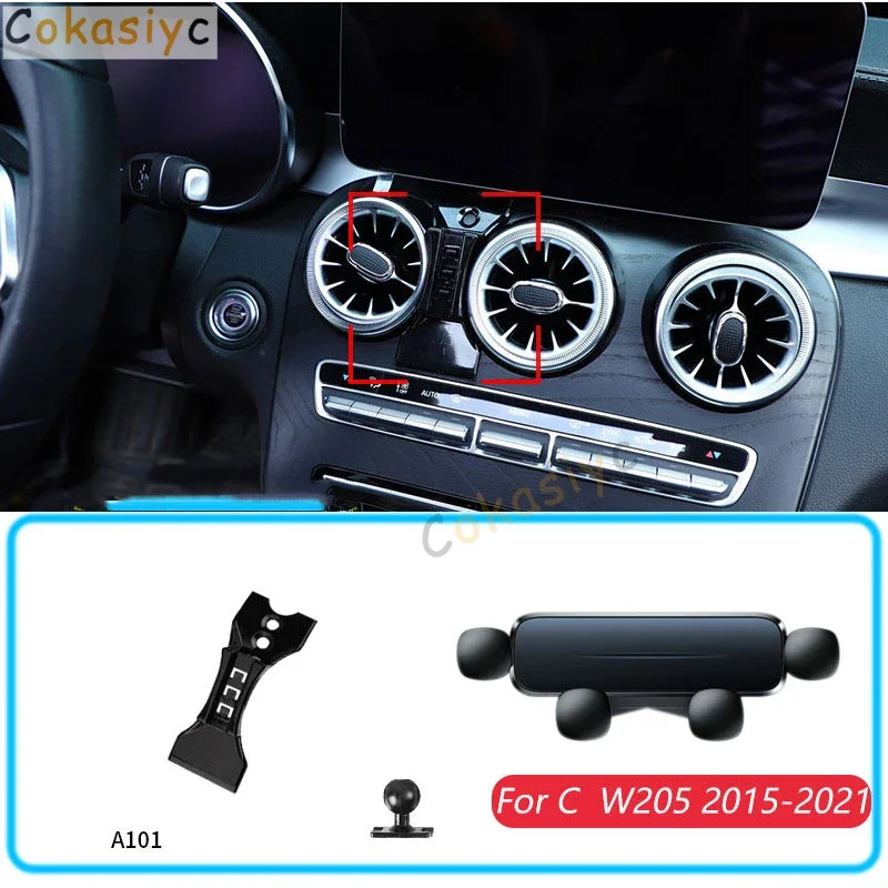 Автомобильный держатель телефона для Mercedes Benz C W205 2015-2021 гравитационная подставка