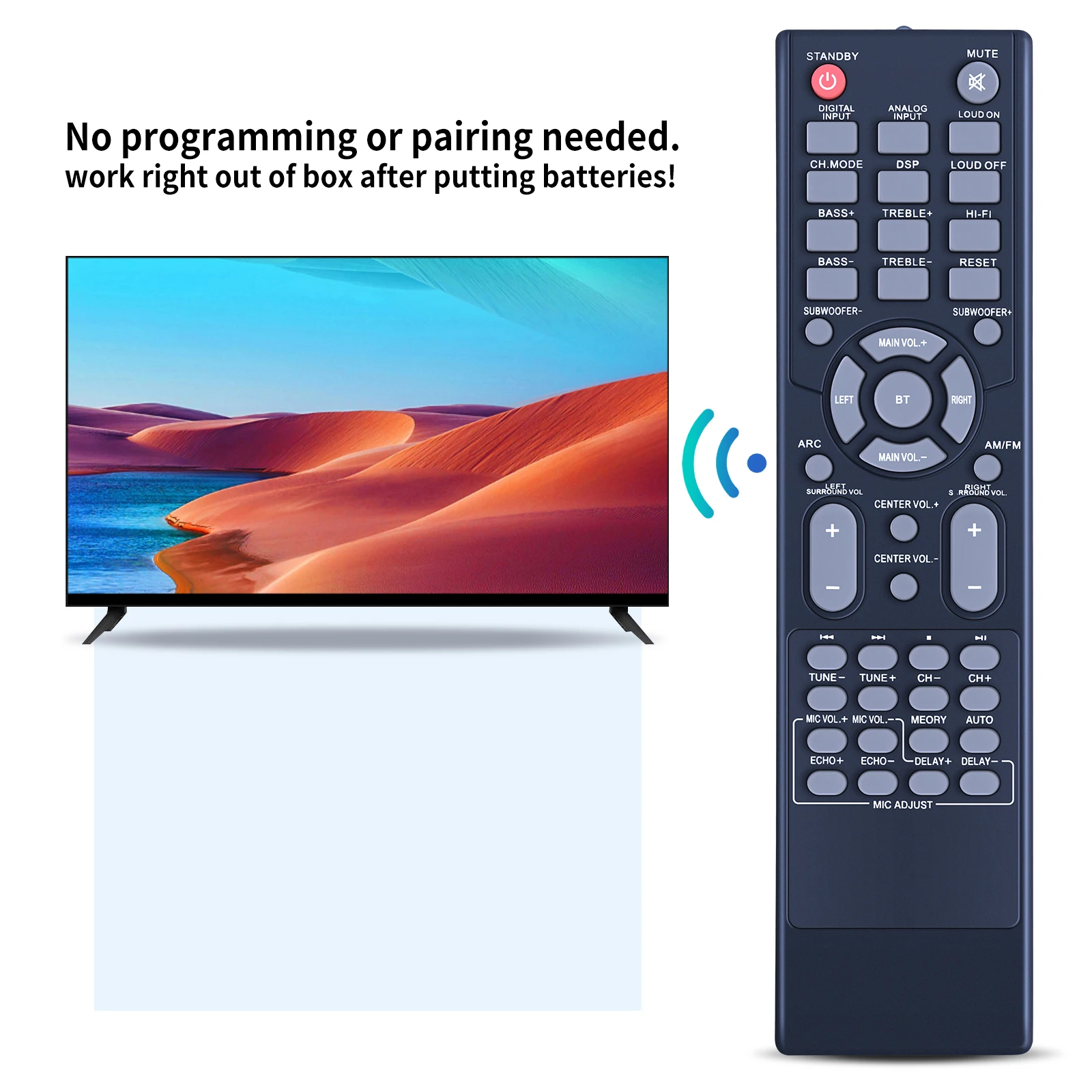 Пульт дистанционного управления PT694BT для 5.2-канального Hi-Fi Bluetooth домашнего