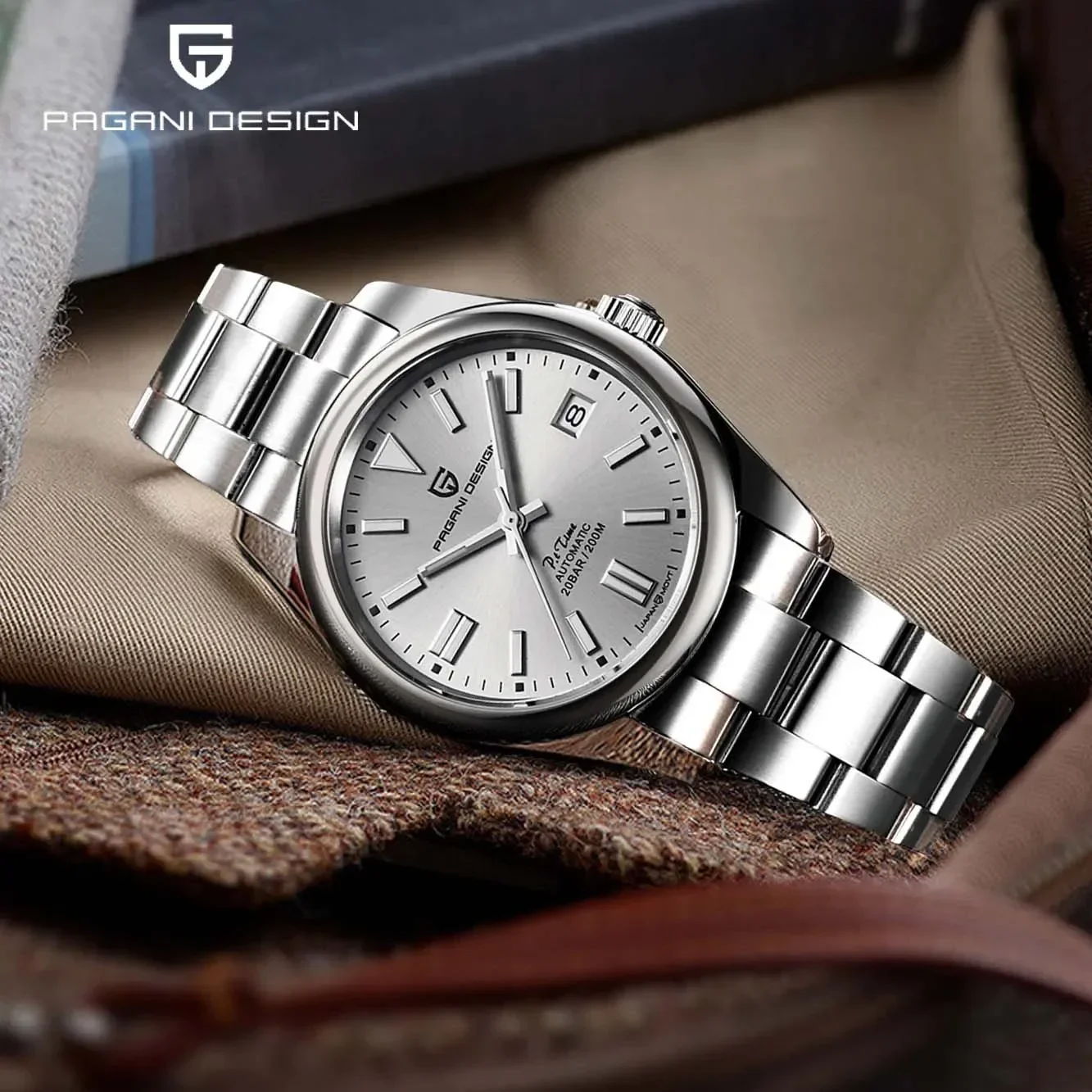 PAGANI DESIGN 2024 Механические часы Роскошные автоматические PD1690 NH35A Водонепроницаемые
