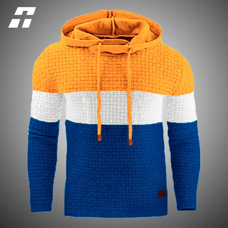 

Свитшот мужской в стиле пэчворк, повседневная худи с длинным рукавом, уличная одежда в стиле Харадзюку, мода весна-осень 2022, 7 цветов