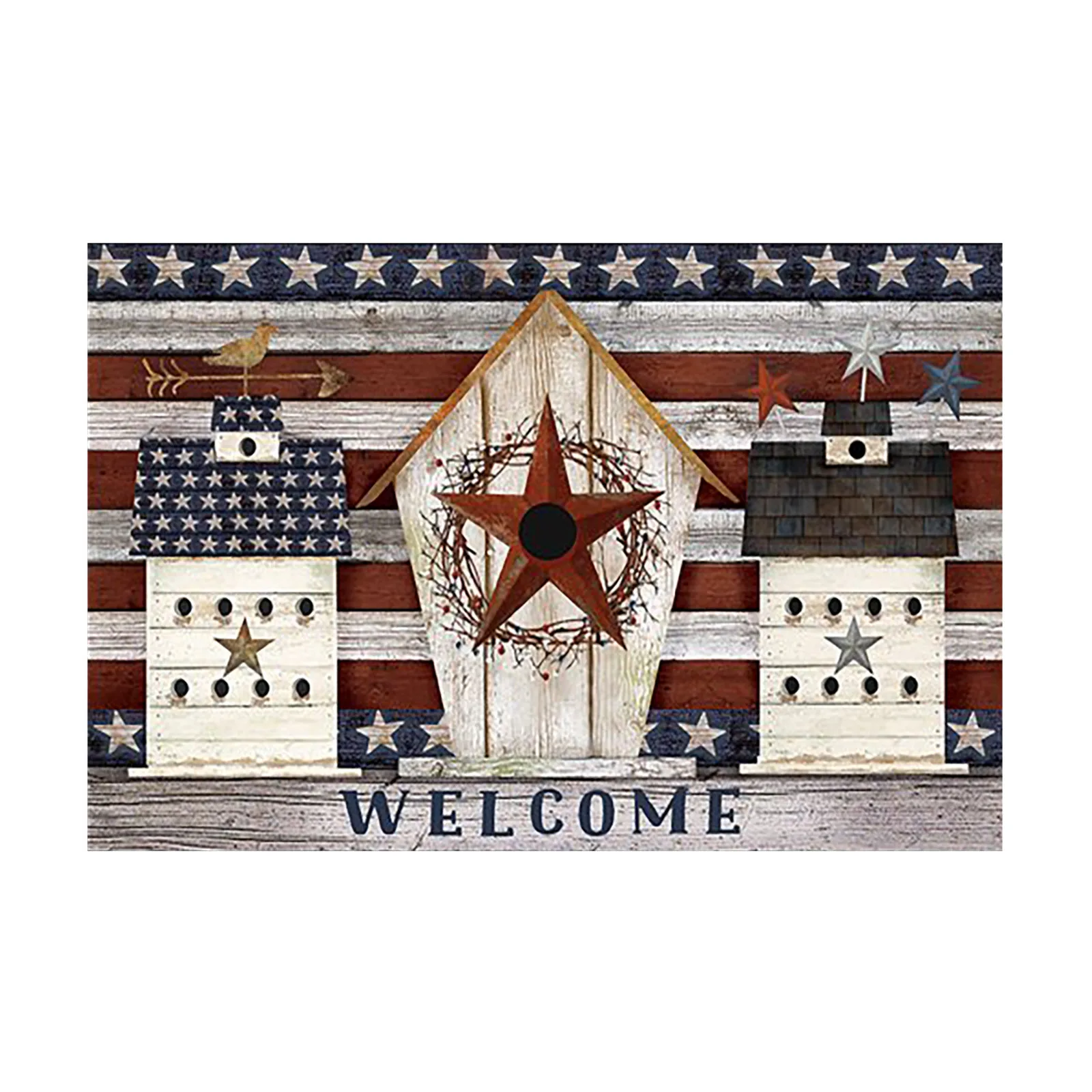 

Independence Day Door Mats Bathroom Bedroom Living Room Floor Mats Household Non-slip Carpet
