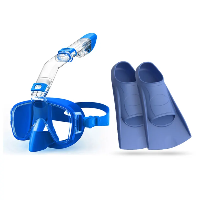 

Hot Sale Underwater Training Silicone Swimming Flippers Swimming Fins with Diving Mask and Snorkel set
