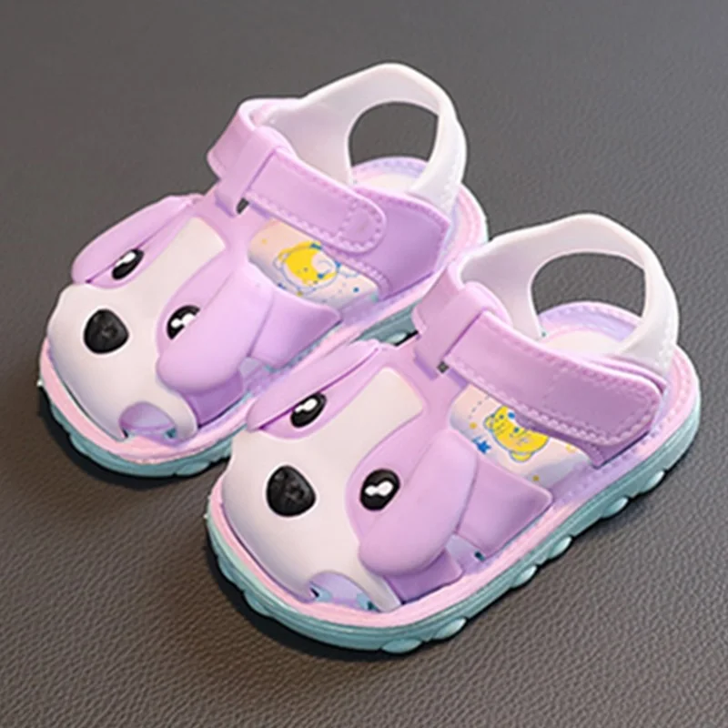 

Kruleepo 1-3 Years Baby First Walkers Shoes Newborn Girls Toddler Boys Cartoon Animation 3D Dog PVC Antiskid Casual Sneakers