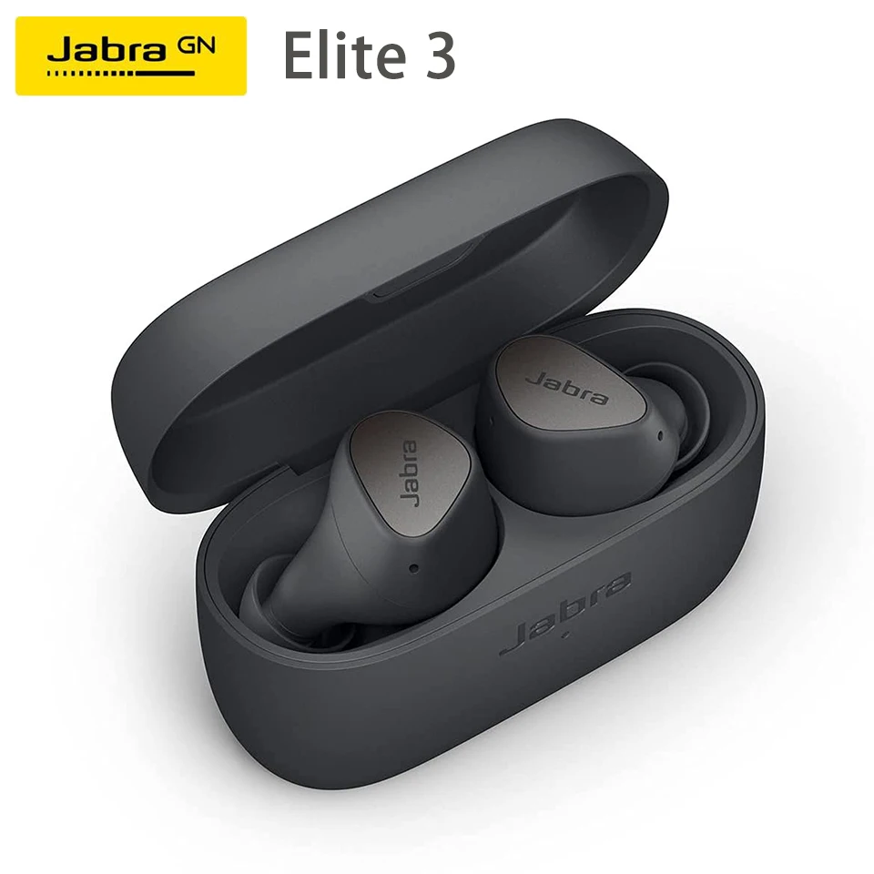 

Jabra Elite 3 True Wireless Bluetooth Earphones E3 TWS Waterproof Headphones Sport Earbuds Noise Isolating Headset Clear Calls