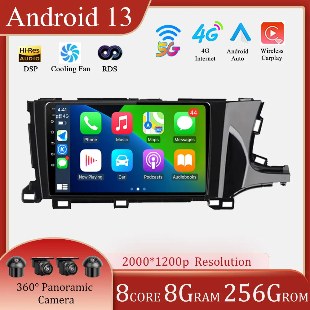 

Автомобильный радиоприемник, мультимедийный видеоплеер, навигатор GPS, Android 13 для Honda shut2 2015-2020, водитель с правой рукой, Carplay, 4G, Wi-Fi