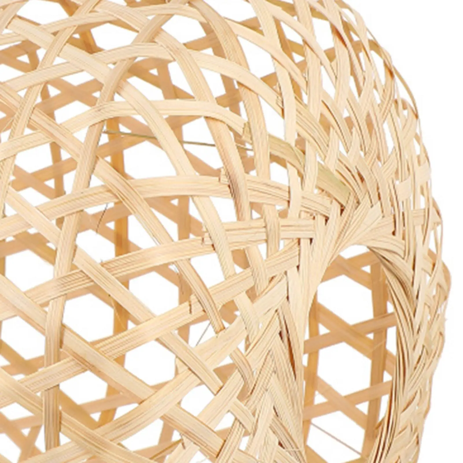 

Bamboo Woven Pendant Light Shade Cover Rustic for Ceiling Lights