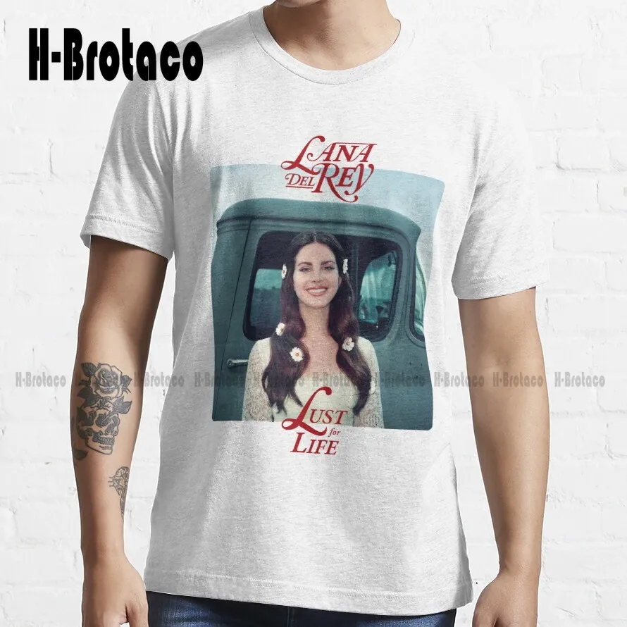 

Футболка с изображением Ланы Del Lust Ray Life 2021 г., трендовая футболка высокого качества, милая элегантная Милая хлопковая Футболка с изображение...