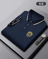 Polo Shirt Men's 2022 Summer New Contrast Color Short-sleeved Fashion Fit Business Casual Embroidery Male Designer Clothing