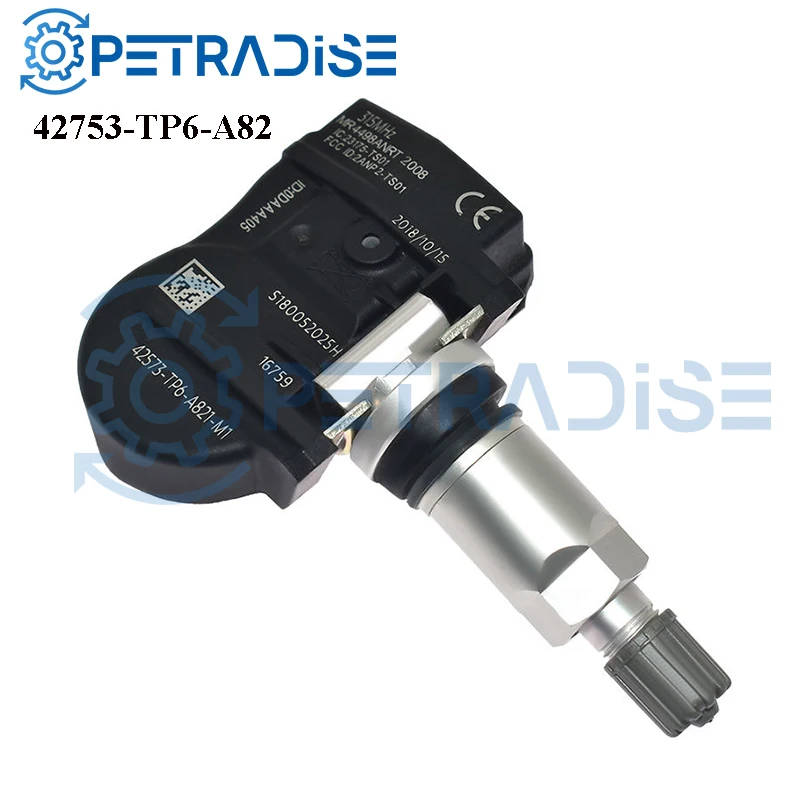 Новый датчик давления в шинах TPMS для Honda Accord Crosstour CR-V 10-15 автозапчасти OEM 42753-TP6-A82