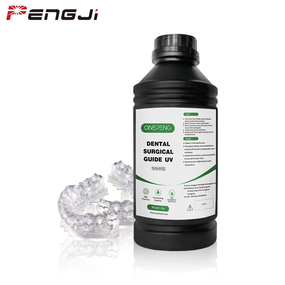 

1 Kg Uv Resin Hard Crystal Clear 3d Printer Resin Dental Surgical Guide Resin Lcd 3d Printing Material Transpar Liquid Resin
