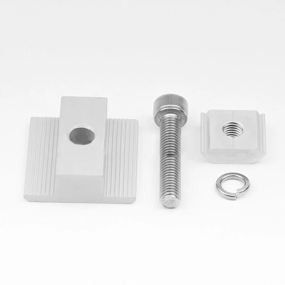 

2/10Pcs Clamps Aluminum Alloy Clamps Photovoltaic Bracket Silver Solar Accessories 30mm/35mm/40mm/45mm High Quality