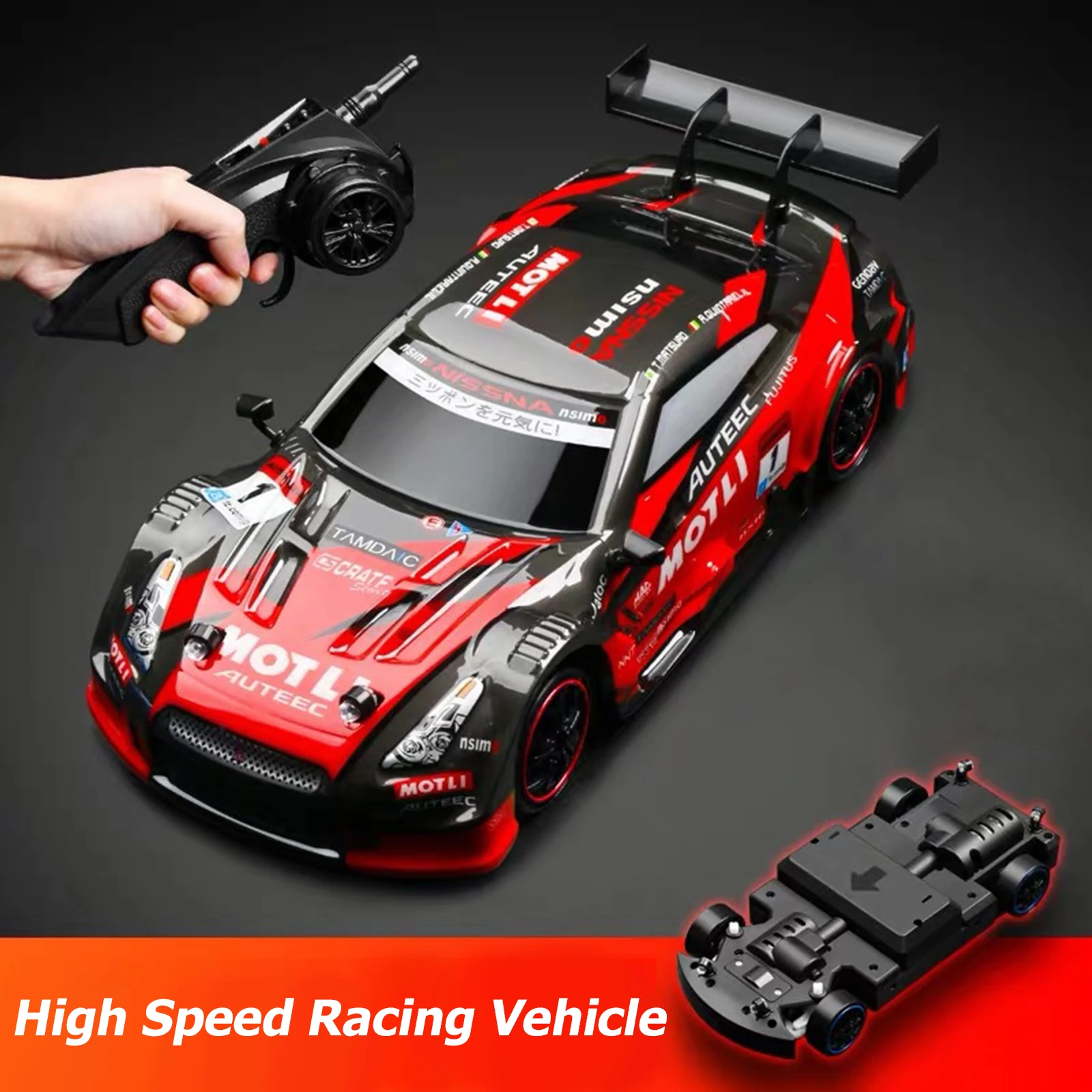 

4WD 1/16 Масштаб 2,4G 28 км/ч высокоскоростной Дрифт RC спортивные гоночные автомобили для детей и взрослых