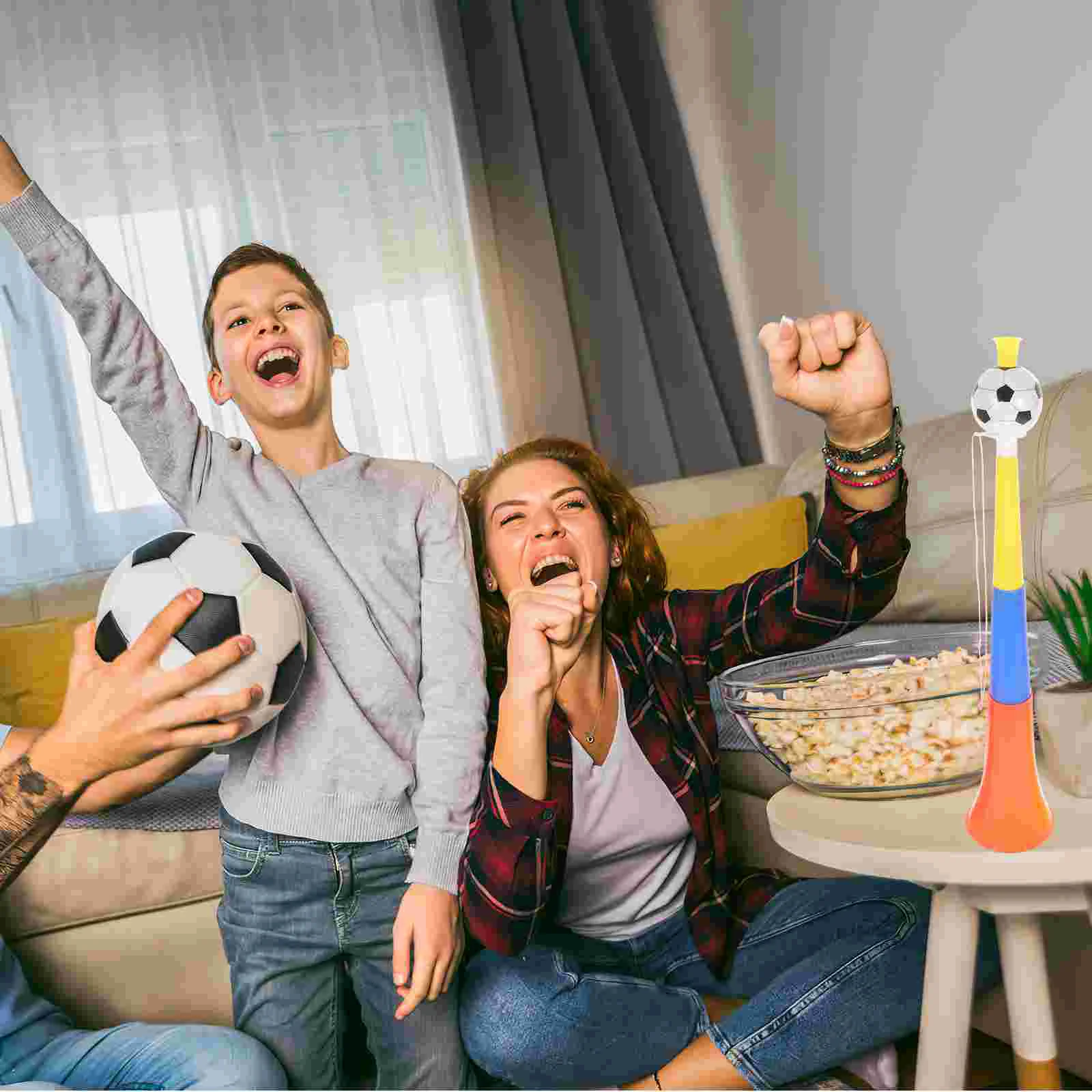 

4 Pcs Soccer Fan Horns Kids Football Toys Noise Makers Trumpet Toy Telescopic Football Horn Saxophone Collapsible Air Horns