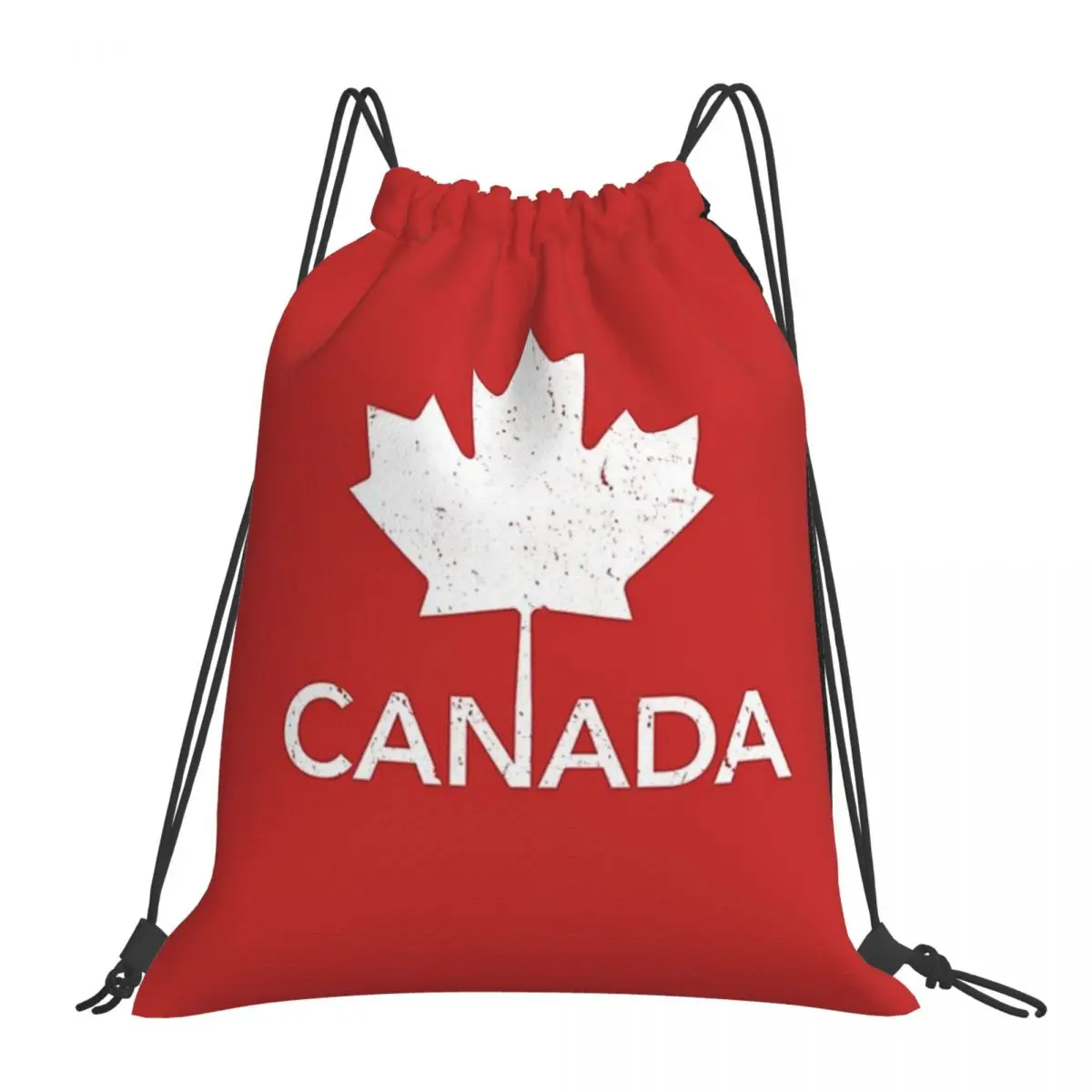 

Canada Flag National Culture Backpacks Portable Drawstring Bag Drawstring Bundle Pocket Sports Bag Book Bags For Travel Students