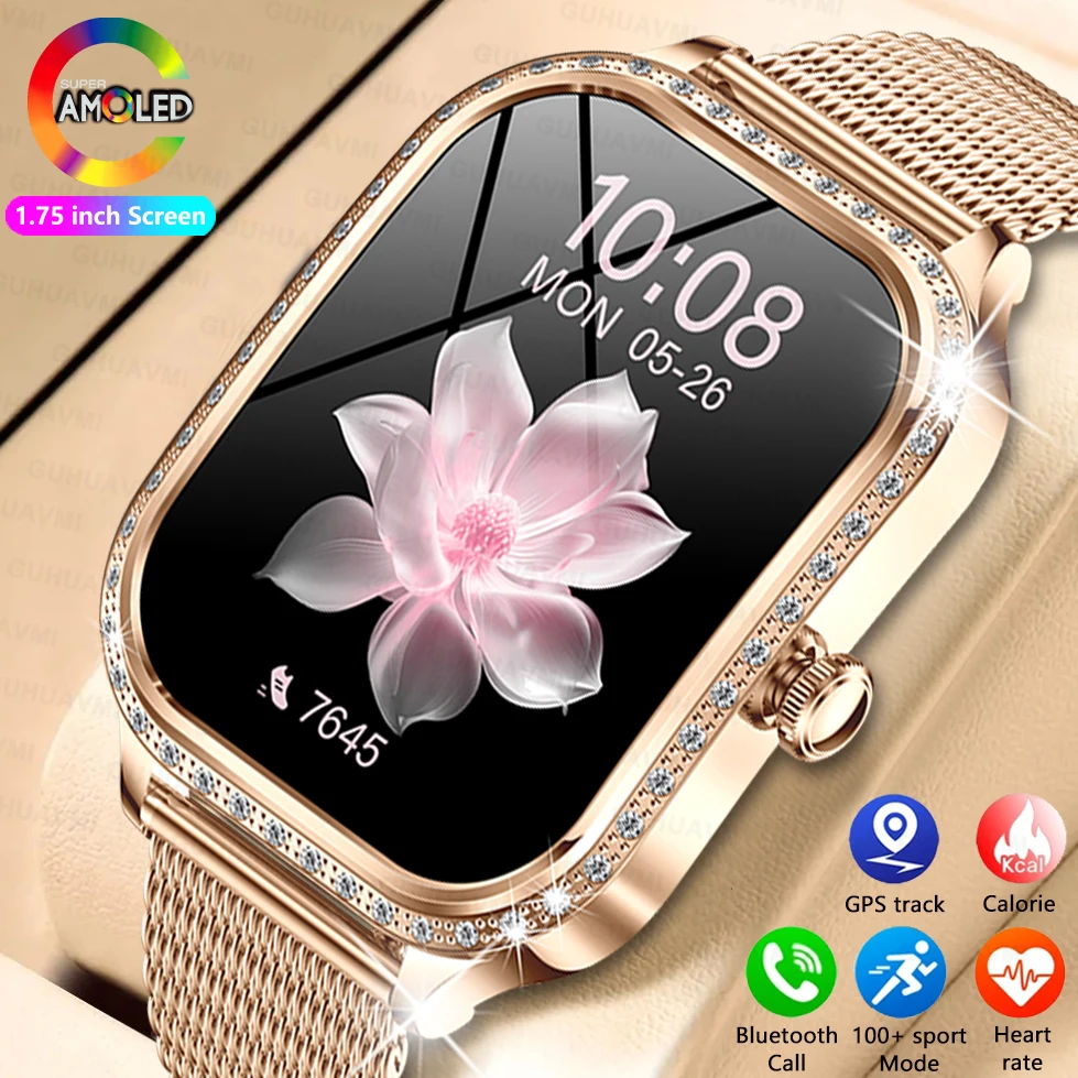 Водонепроницаемые умные часы с бриллиантами